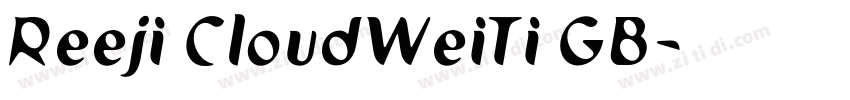 Reeji CloudWeiTi GB字体转换